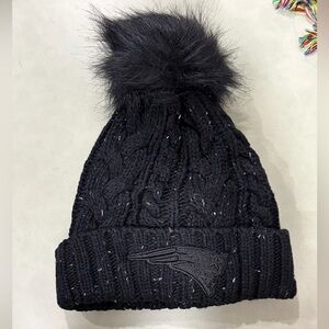 New Charcoal Knit Beanie, New England Patriots, NFL